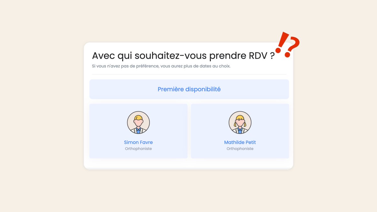 Simplification du parcours de réservation (multi-pro)
