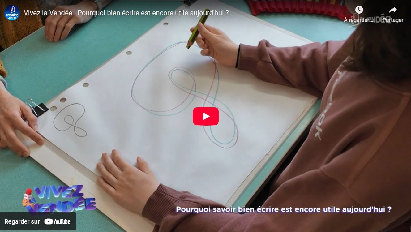 Reportage TV Vendée sur la graphothérapie