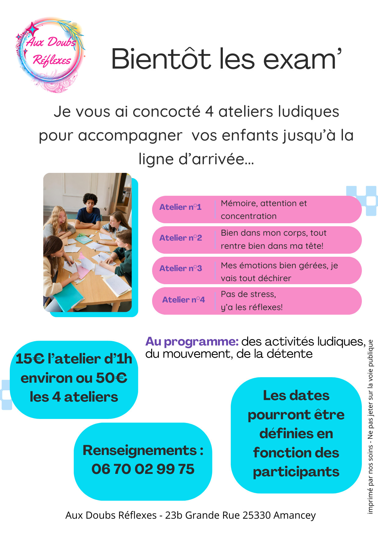 Ateliers prépa examen