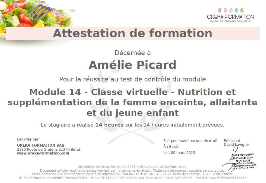 Nutrition femme enceinte et allaitante