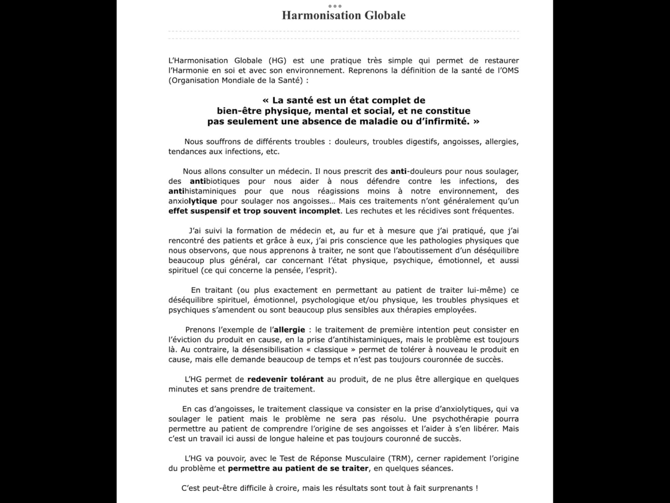 Article intéressant du Docteur Thérèse Quillé