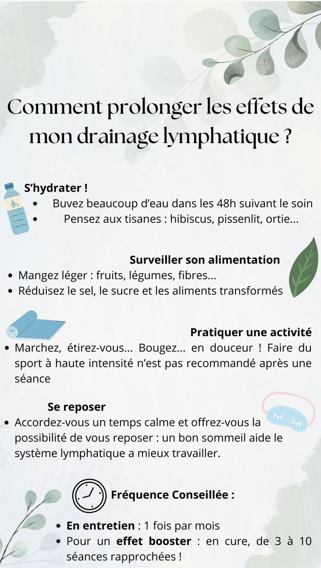 Comment prolonger les effets de mon drainage lymphatique efficacement et durablement ?