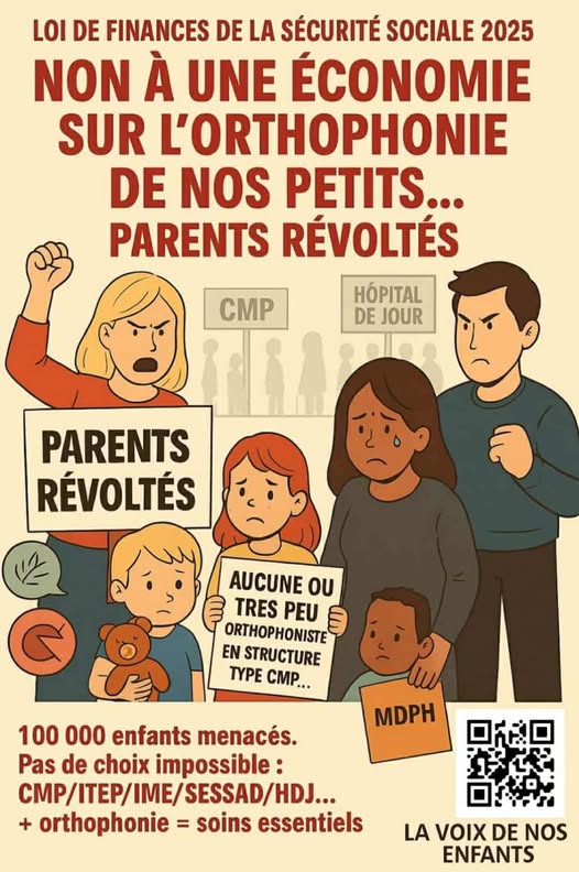 Pour le maintien de la prise en charge orthophonique des enfants suivis en CMP