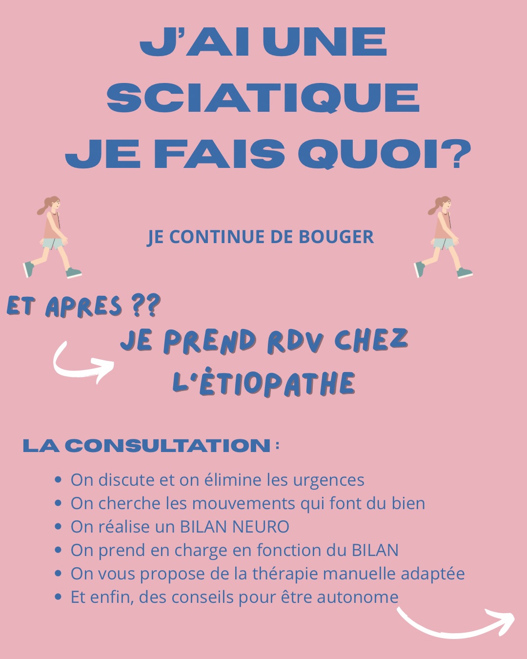 J'ai une sciatique !!