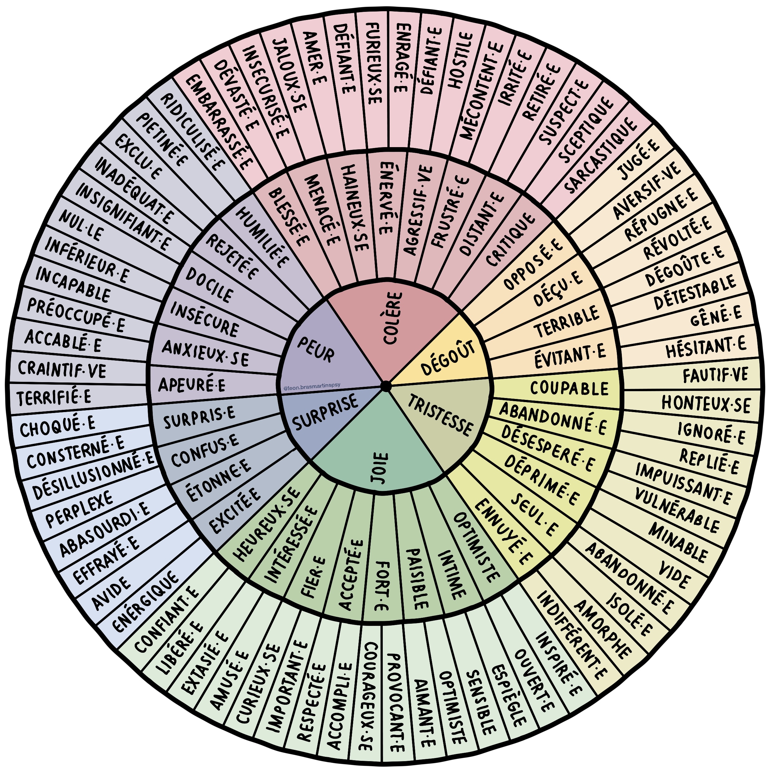 >> Roue des émotions inclusive <<