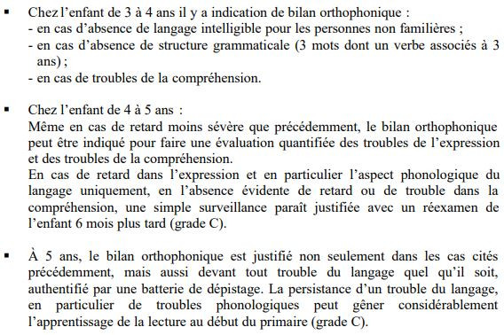 Est-ce trop tôt pour faire un bilan orthophonique (langage oral) ?