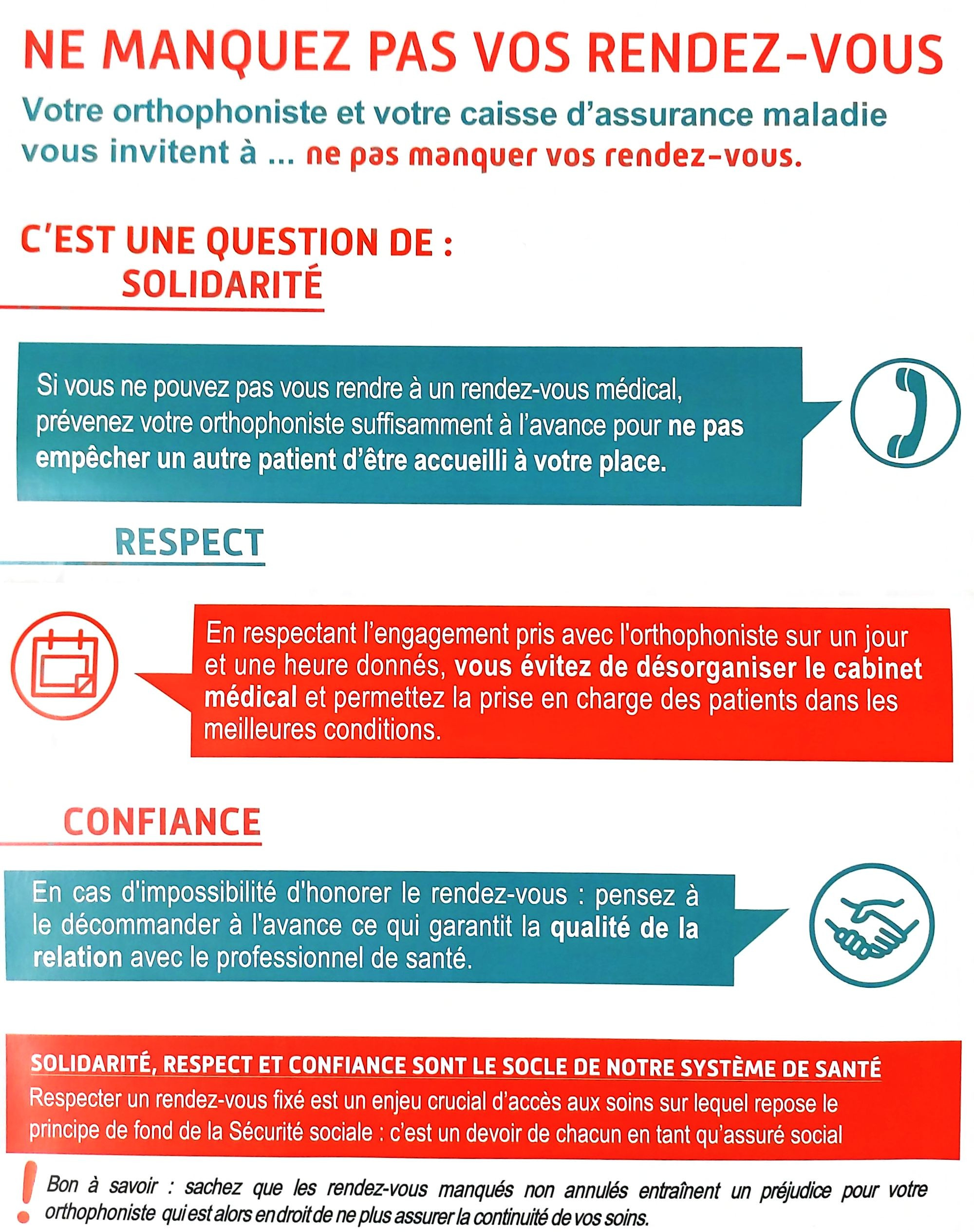 Régularité des séances