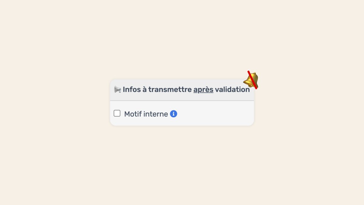 Motif interne : sans notifications, invisible côté patient