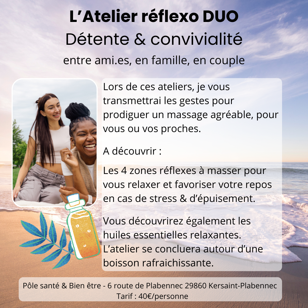 Ateliers Réflexo en Duo - initiation à la réflexologie
