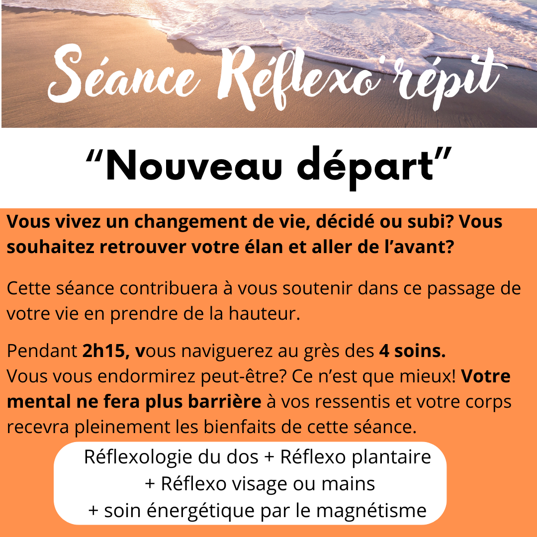 Réflexo'répit - Nouveau Départ - 3 zones massées 2h15