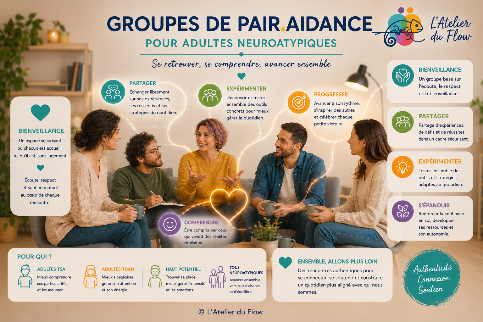 La pair-aidance et le travail en groupe : le pouvoir de ne plus être seul face à ses difficultés