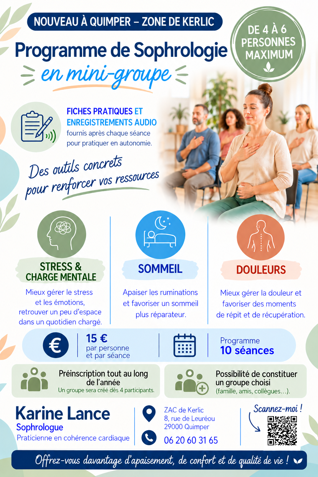 Séances collectives de sophrologie adultes