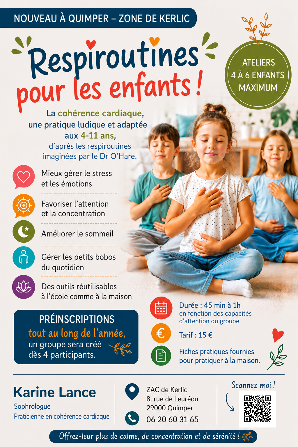 Ateliers respiroutines enfants 4-11 ans