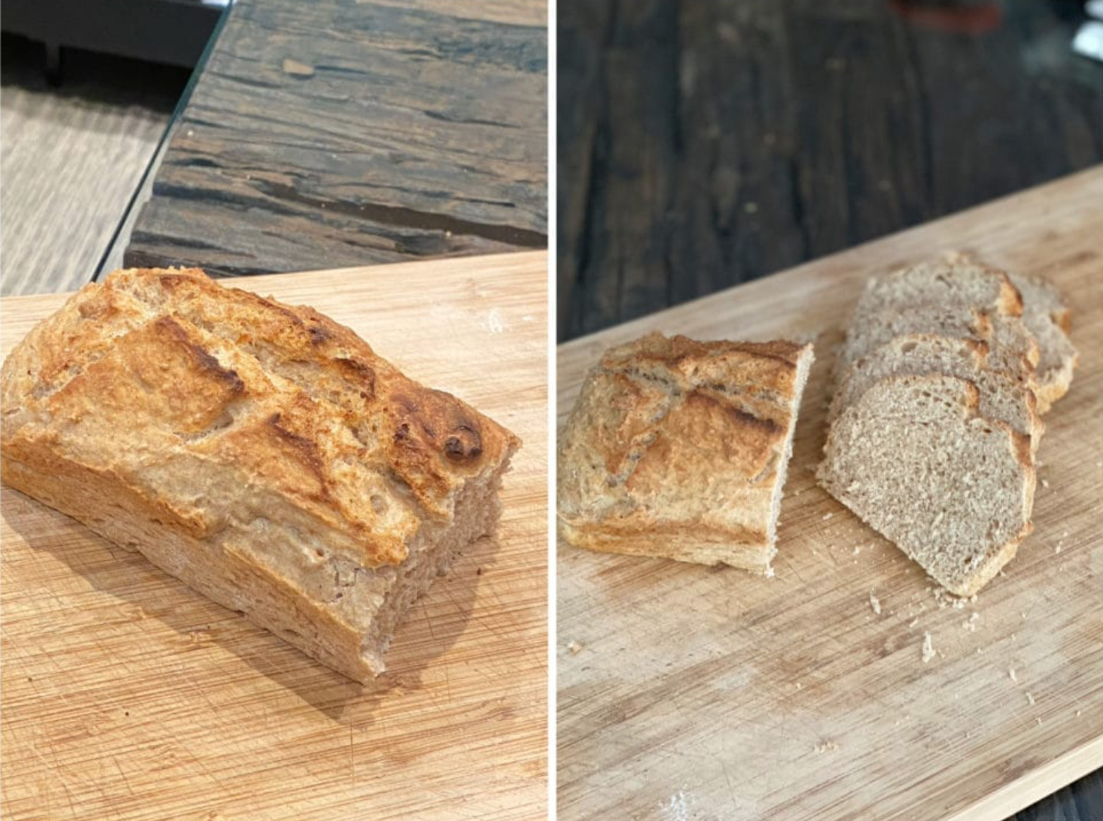 Pain complet maison, sans pétrissage, sans machine