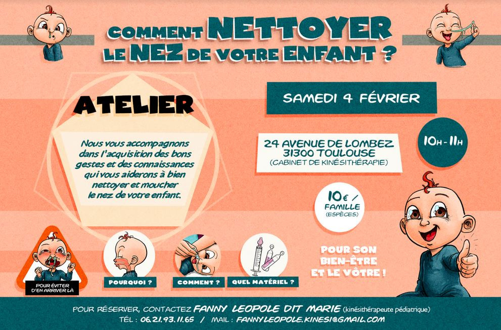 Atelier mouchage bébé