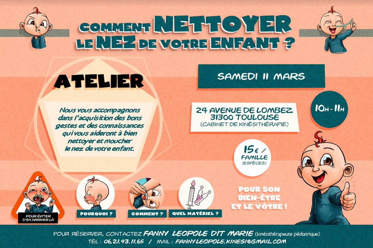 Atelier mouchage bébé ? mars - avril
