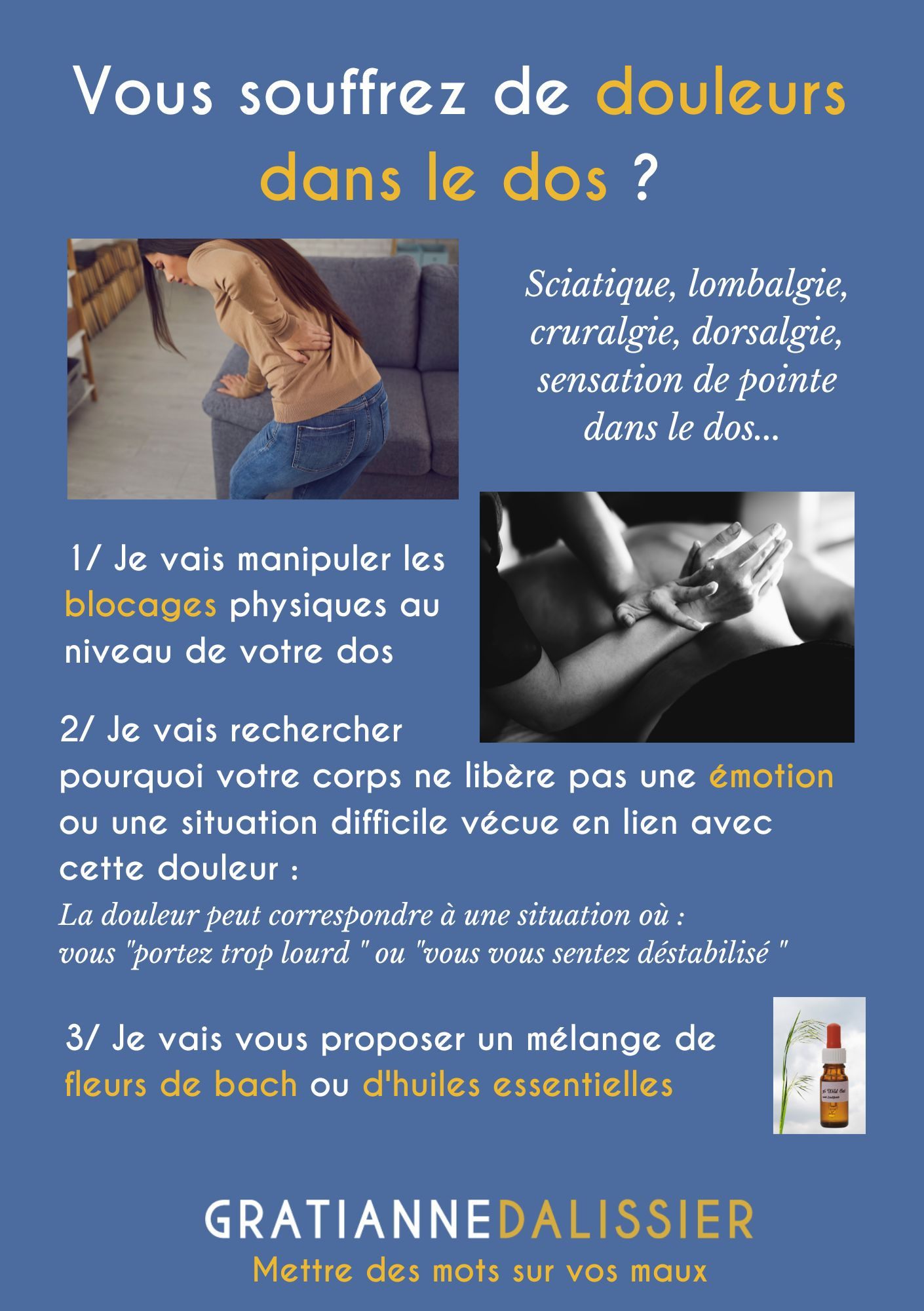 Comment je travaille ? Exemple sur un mal de dos