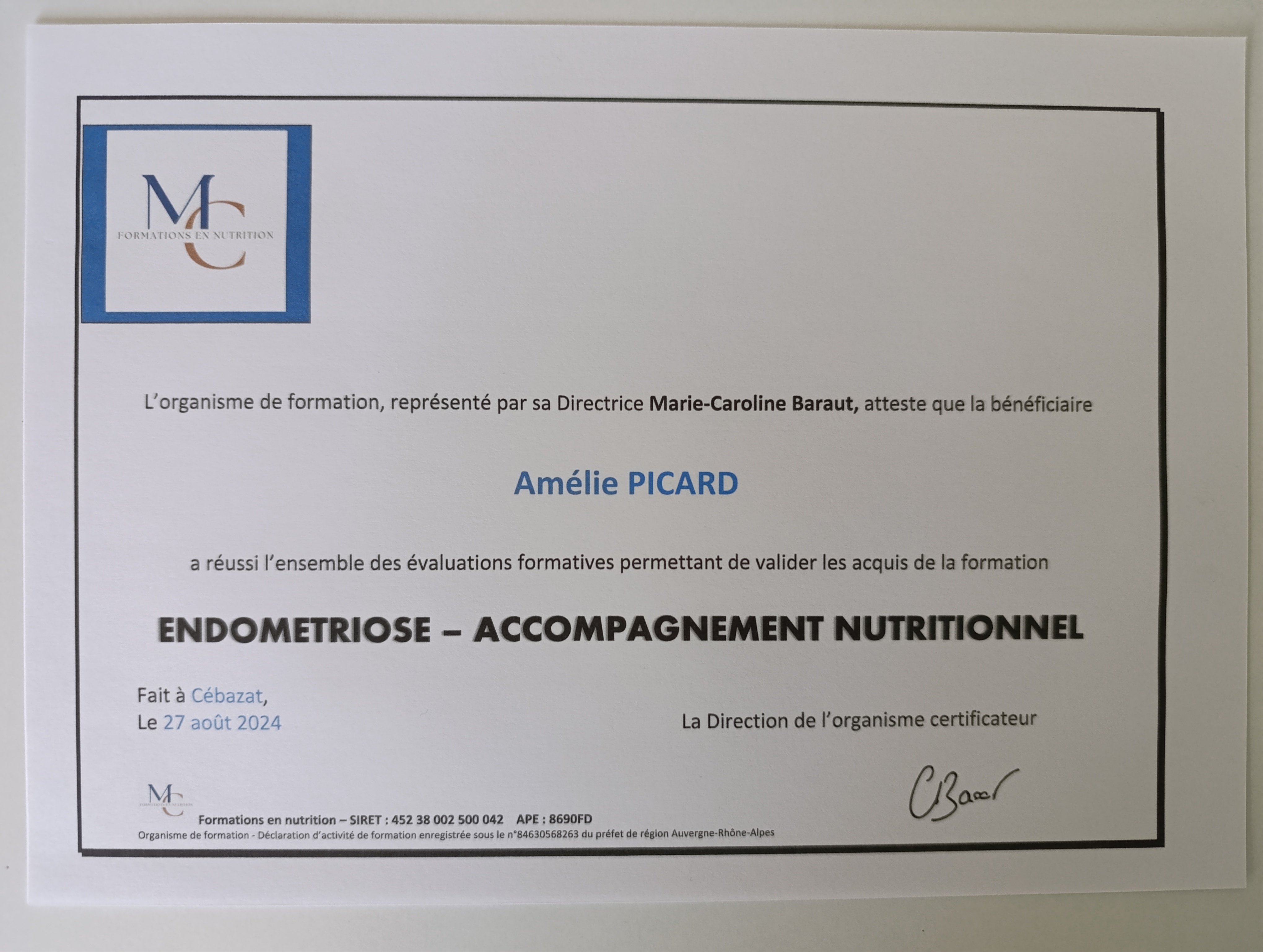 Accompagnement nutritionnel - endométriose